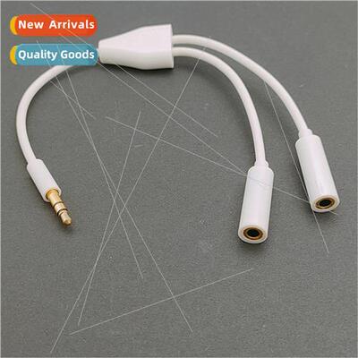 Audio couple line headphones one point two audio cable 3.5 f