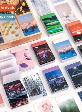 Stickers bean book Walking on earth series creative retro in