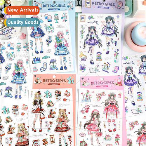 -adhesive stickers girls house rush series Korean cute chara