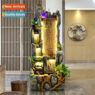Wigwam running water fountain fish pond living room balcony