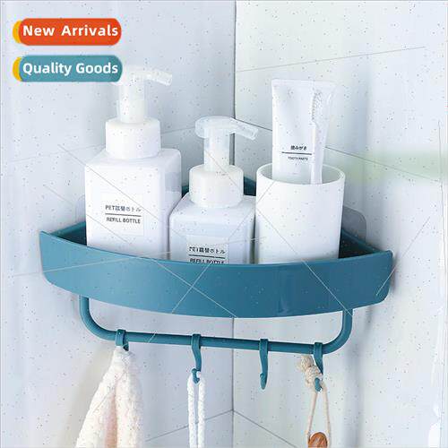Triangle Towel Organizer Hole- Plastic Shelf Bathroom Towel