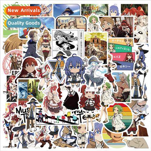 50 anime jobless transmigration doodle stickers luggage note