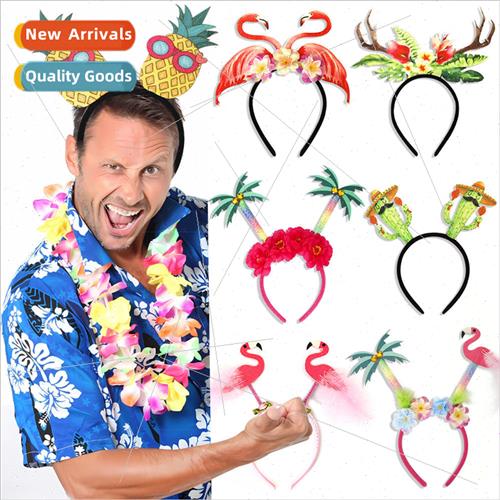 New Hawaii beach hair bands summer theme party dress up hair图片
