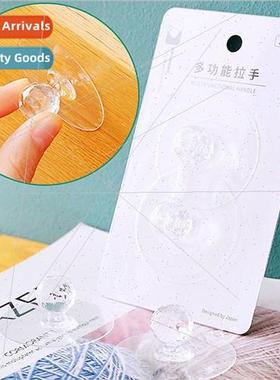 Cabinet drawer pulls no punch invisible cabinet door adhesiv