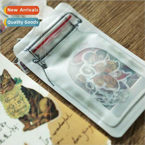 A97 bottle packaging retro points cute handbook decoration c
