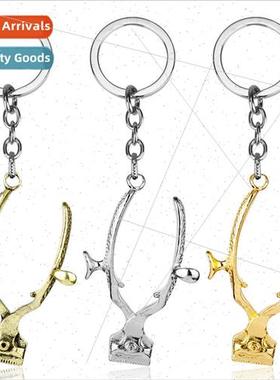 Popular jewelry old barber hairdressing scissors keychain ca