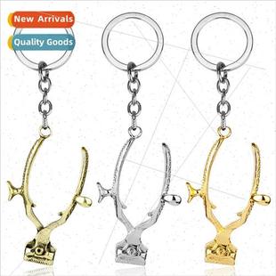barber old hairdressing scissors Popular keychain jewelry