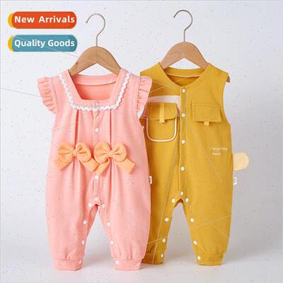 Baby onesie spring and autumn cotton newborn fall clothing n
