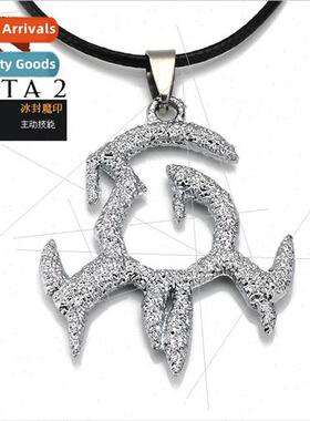 Anime game  jewelry dota2 ice magic seal logo alloy necklace