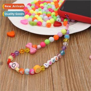 beads soft ceramic Love LOVE crystal smiley letters acrylic
