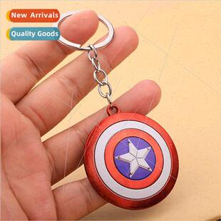 New zinc alloy Captain America shield keychain gift car keyc