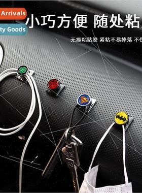 Car with small hooks carbon fiber texture car multifunctiona