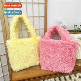 Bag Fluffy Cute Plush Bag Fluffy Womens Bag Handbag Tote Bag