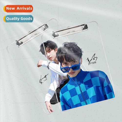 Star Animation Acrylic A4 folder clipboard multi-purpose stu