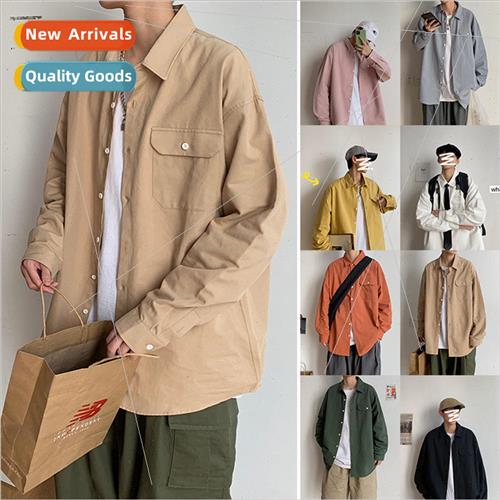 long-sleeved shirt mens fall 2020 new Korean nd ins jacket h