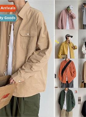 long-sleeved shirt mens fall 2020 new Korean nd ins jacket h