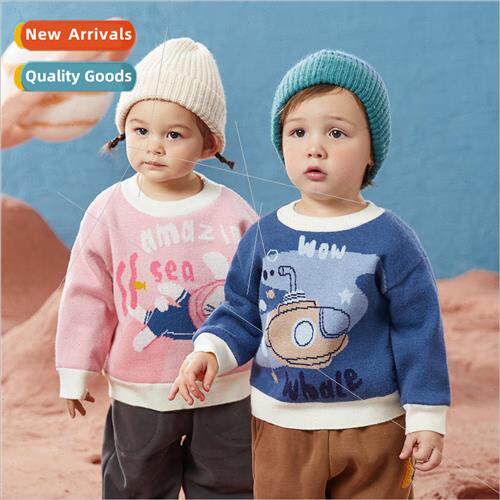 2023 winter new boys and girls color collision ribbed splici