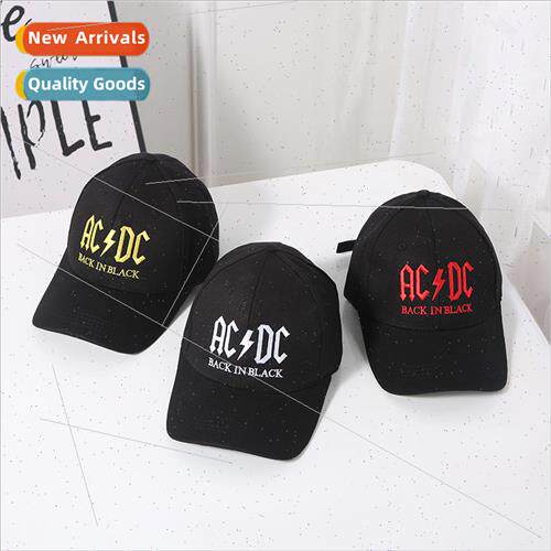 Hat men and women letters stab ACDC duck tongue cap spring a