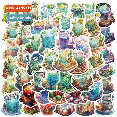 50pcs of cups in the microcosm graffiti stickers personalize