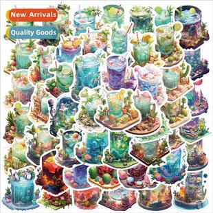 50pcs of cups in the microcosm graffiti stickers personalize