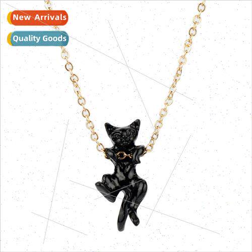 Korean fashion versatile jewelry naughty meow black and whit