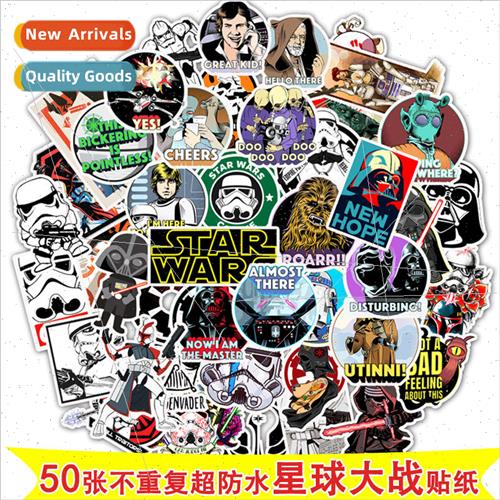 50 Star Wars Graffiti Stickers Superhero Skateboard Motorcyc