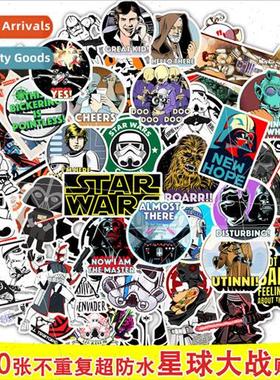50 Star Wars Graffiti Stickers Superhero Skateboard Motorcyc