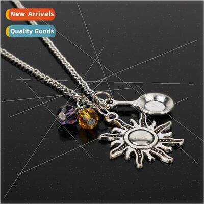 Animated film  jewelry magic hair curiosity Rapunzel necklac