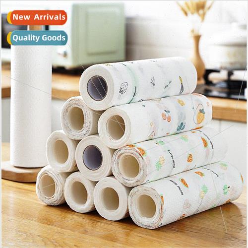 Kitchen supplies disposable cleaning wipes lazy -stick dishc