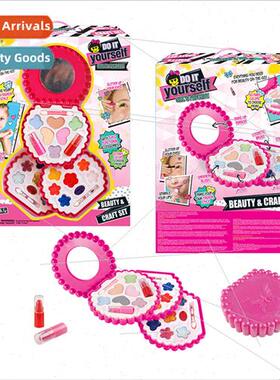 Childrens makeup toys girls manicure beauty powder blush set