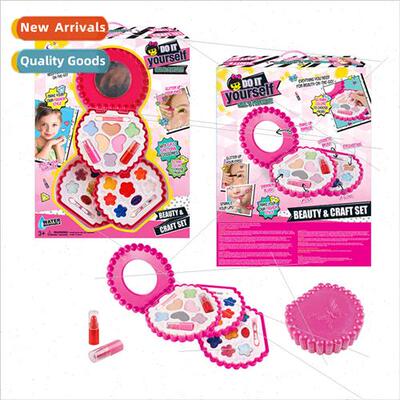 Childrens makeup toys girls manicure beauty powder blush set