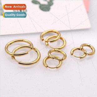 18K color wire earrings earri round material plated diy gold