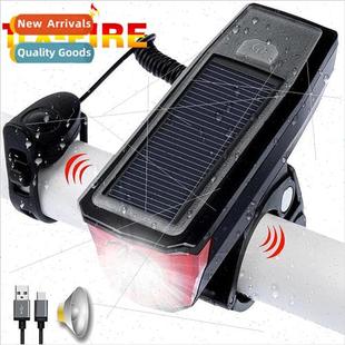Charging Solar Horn Strong Riding Bicycle Flashlight ght
