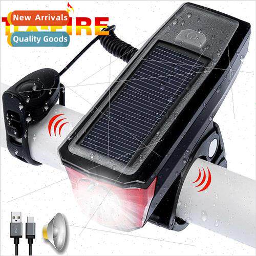 Bicycle ght Solar Charging Horn Strong Flashlight ght Riding