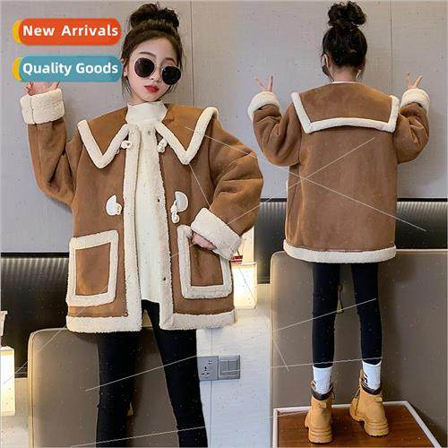 Girls fall and winter jacket 2023 new 适用eign- female older