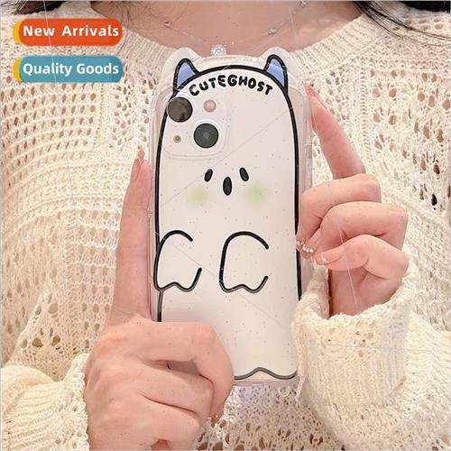 Nerdy White Monster Apple 14 ProMax Bear Ears Apple 13 Women