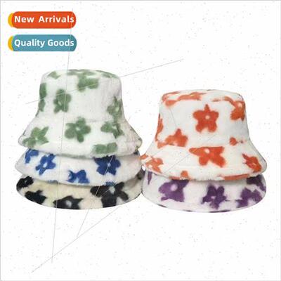 2022 fall and winter 适用eign gas plush flowers fisherman ha