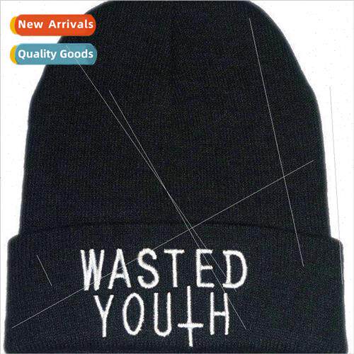 Wasted Youth wool cap bboy knit cap stch hip-hop cap set dan