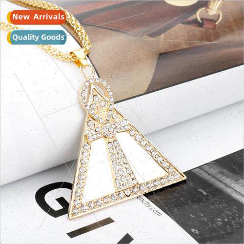 New Egyptian ankh key cross necklace pyramid with rhinestone