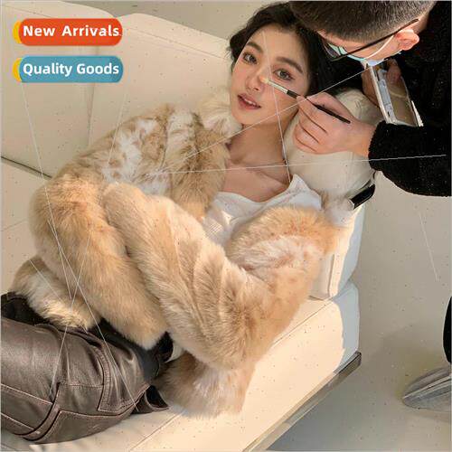 2023 winter new bobcat environmentally friendly fur coat fem