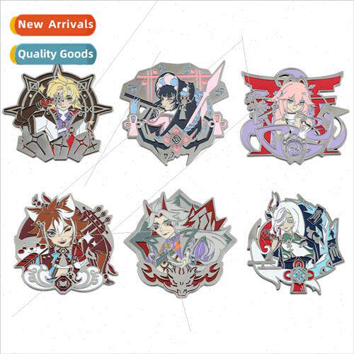 Harakami Brooch Metal Yae Kamiko Abedo Arakaki Ichidou Chara