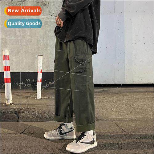 Work pants men straight loose 2022 fall nd of Japanese Depar