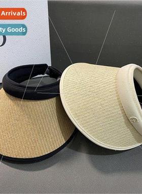 Japan sunscreen hollow top hat female summer sunshade toples