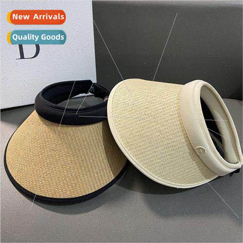 Japan sunscreen hollow top hat female summer sunshade toples