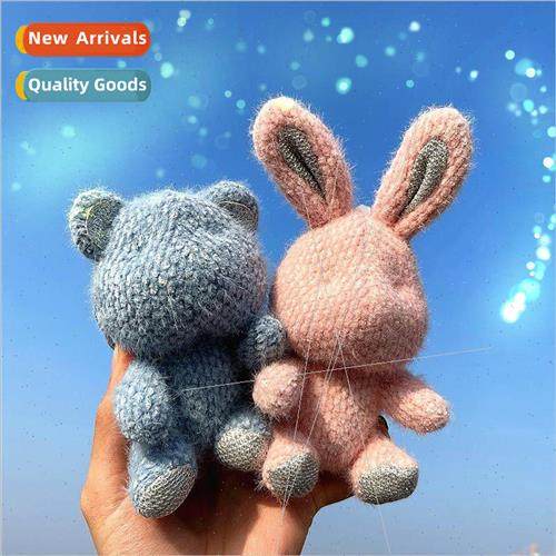 Girls heart plush keychain girls a pair of cute doll doll be