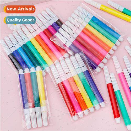 12 colors 6 colors mini doodle watercolor brushes kindergart