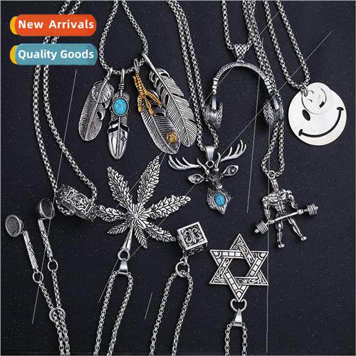 Chao men simple retro personality creative hip hop rock stai