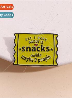 New Snack Lover Brooch Introvert Foodie  Winter Clothing Acc
