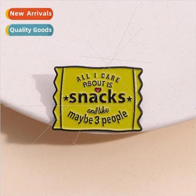 New Snack Lover Brooch Introvert Foodie  Winter Clothing Acc