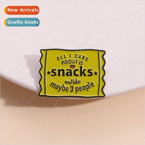 New Snack Lover Brooch Introvert Foodie  Winter Clothing Acc